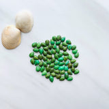 5x7mm Teardrop Sonoran Gold Turquoise Cabochons, Set of 4