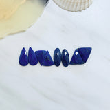 Small Deep Blue Mixed Lapis Lazuli, Set of 8 Background