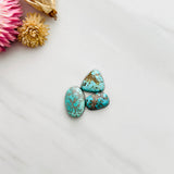 Medium Faint Green Mixed Carico Lake Turquoise, Set of 3 Background