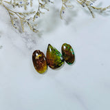 Large Royal Orange Mixed Treasure Mountain Turquoise, Set of 3 Background