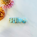 Medium Sky Blue Mixed Sand Hill Turquoise, Set of 5 Background