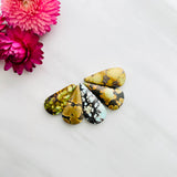 Large Royal Orange Teardrop Treasure Mountain Turquoise, Set of 5 Background