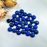 10x10mm Round Lapis Lazuli, Set of 2