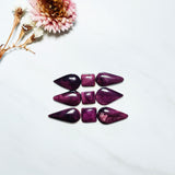 Large Purple Mixed Spiny Oyster, Set of 9 Background