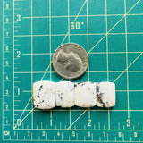 Small White Barrel White Buffalo Dolomite, Set of 4 Dimensions
