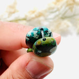 Medium Lime Green Nugget Bamboo Mountain Beads, Set of 3 Background