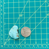 Large Sky Blue Freeform Carico Lake Turquoise Dimensions