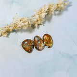 Large Earth Brown Freeform Royston Turquoise, Set of 3 Background