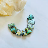 Medium Mixed Freeform Mixed Turquoise, Set of 8 Background