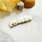 Small White Barrel White Buffalo Dolomite, Set of 6 Background