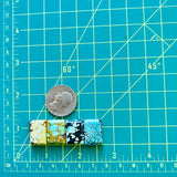 Medium Mixed Bar Mixed Turquoise, Set of 4 Dimensions