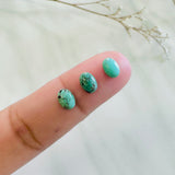 5x7mm Oval Green Egyptian, Set of 4
