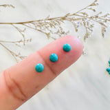 4x4mm Round Carico Lake, Set of 10