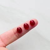 8x10mm Oval Carnelian, Set of 2