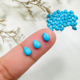 4x6mm Teardrop Blue Ridge, Set of 10