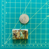 Medium Royal Orange Bar Green Serpentine Serpentine, Set of 2 Dimensions