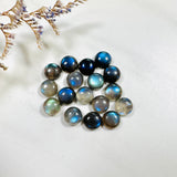 8x8mm Round Labradorite, Set of 8