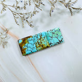 Large Sky Blue Square Yungai Turquoise, Set of 3 Background