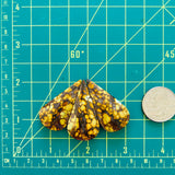 Large Royal Orange Teardrop Treasure Mountain Turquoise, Set of 3 Dimensions