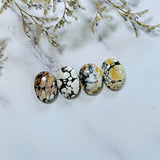 Large Earth Brown Oval Purple Lavender Variscite, Set of 4 Background