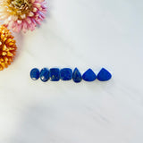 Small Deep Blue Mixed Lapis Lazuli, Set of 7 Background
