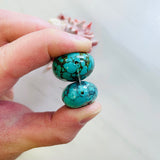 Large Ocean Blue Oval Mixed Beads, Set of 3 Extra