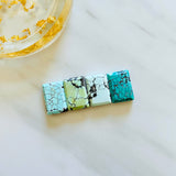 Medium Mixed Bar Mixed Turquoise, Set of 4 Background