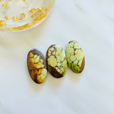 Large Royal Orange Oval Treasure Mountain Turquoise, Set of 3 Background
