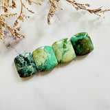 Medium Mixed Barrel Crescent Lake Variscite, Set of 4 Background
