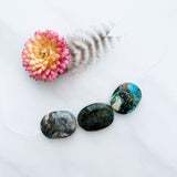 Medium Deep Green Nugget Crescent Lake, Set of 3 Background