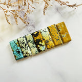 Large Mixed Bar Mixed Turquoise, Set of 7 Background