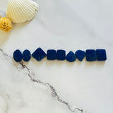 Small Deep Blue Mixed Lapis Lazuli, Set of 10 Background