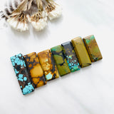 Medium Mixed Bar Mixed Turquoise, Set of 7 Background