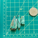 Large Mint Green Mixed Crescent Lake Variscite, Set of 3 Dimensions