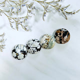 Large Earth Brown Round Purple Lavender Variscite, Set of 4 Background