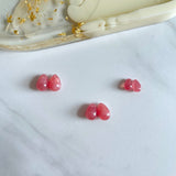 Small Pink Freeform Rhodochrosite, Set of 6 Background