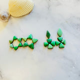 Small Mint Green Mixed Lucid Variscite, Set of 21 Background