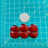 Large Red Half Moon Rosarita, Set of 6 Dimensions
