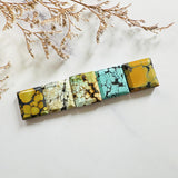 Medium Mixed Bar Mixed Turquoise, Set of 5 Background