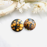 Large Royal Orange Round Treasure Mountain Turquoise, Set of 2 Background