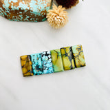 Medium Mixed Bar Mixed Turquoise, Set of 6 Background