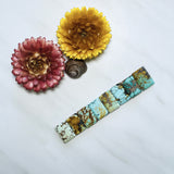 Medium Mixed Bar Mixed Turquoise, Set of 8 Background