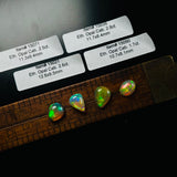 Authentic Ethiopian Mixed Opal Cabochons, set of 3