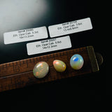 Authentic Ethiopian Mixed Opal Cabochons, set of 3