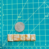 Small Sky Blue Bar Royston Turquoise, Set of 5 Dimensions