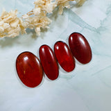 Large Red Oval Rosarita, Set of 4 Background