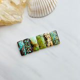 Medium Mixed Bar Mixed Turquoise, Set of 6 Background