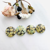 Medium Royal Orange Round Treasure Mountain Turquoise, Set of 4 Background