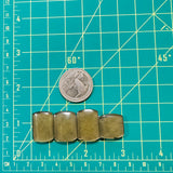 Medium Swamp Green Barrel Rosarita, Set of 4 Dimensions