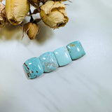 Medium Faint Blue Barrel Sand Hill Turquoise, Set of 4 Background